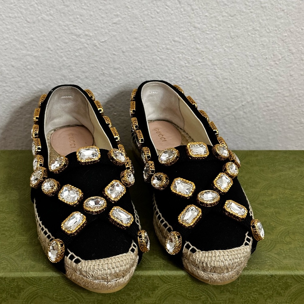 Gucci canvas espadrilles
